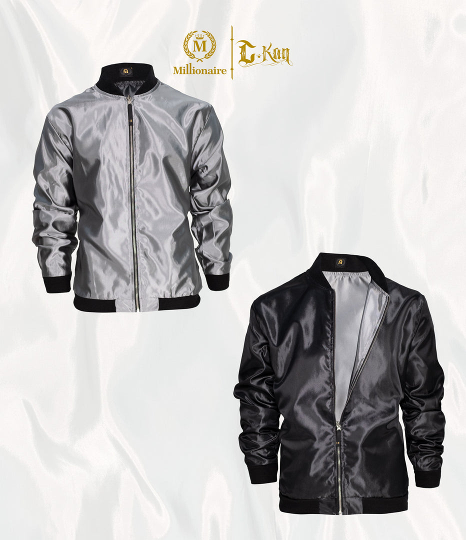 Bomber doble vista Silver - Black